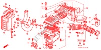 LUFTFILTER(SOHC VTEC) (DOHC VTEC) für Honda CIVIC 1.6VTI 3 Türen 5 gang-Schaltgetriebe 1997