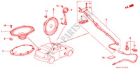 RADIOANTENNE/LAUTSPRECHER für Honda CIVIC 1.4I 3 Türen 5 gang-Schaltgetriebe 1999