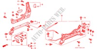 VORNE SITZKOMPONENTEN (R.) (LH) (3) für Honda CIVIC 1.4I 3 Türen 5 gang-Schaltgetriebe 1999