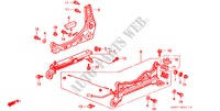 VORNE SITZKOMPONENTEN (R.) (RH) (2) für Honda CIVIC 1.6VTI 3 Türen 5 gang-Schaltgetriebe 1999