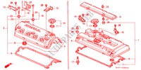 ZYLINDERKOPFDECKEL für Honda CIVIC 1.4I 3 Türen 5 gang-Schaltgetriebe 1999