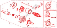 ANLASSER(MITSUBA) für Honda CIVIC 1.5ILS 3 Türen 5 gang-Schaltgetriebe 2000