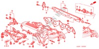 ANSAUGKRUEMMER (DOHC VTEC) für Honda CIVIC 1.6VTI 3 Türen 5 gang-Schaltgetriebe 2000
