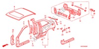 AUSSENBLECHE für Honda CIVIC 1.4I 3 Türen 4 gang automatikgetriebe 2000