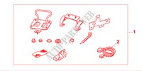 CD WECHSLEREINBAUS. F. 08A06 376 420 für Honda CIVIC 1.4I 3 Türen 5 gang-Schaltgetriebe 2000
