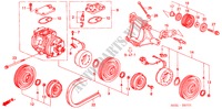 KLIMAANLAGE (KOMPRESSOR)(DENSO) für Honda CIVIC 1.6VTI 3 Türen 5 gang-Schaltgetriebe 2000