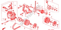 KLIMAANLAGE (KOMPRESSOR)(HADSYS) für Honda CIVIC 1.4IS 3 Türen 4 gang automatikgetriebe 2000
