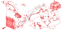KLIMAANLAGE (SCHLAEUCHE/LEITUNGEN)(RH) für Honda CIVIC 1.6VTI 3 Türen 5 gang-Schaltgetriebe 2000
