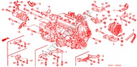 LICHTMASCHINENHALTERUNG/ MOTORVERSTAERKUNG für Honda CIVIC 1.5I 3 Türen 4 gang automatikgetriebe 2000
