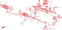 SERVOLENKGETRIEBE (RH) für Honda CIVIC 1.4I 3 Türen 5 gang-Schaltgetriebe 2000