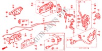 TUERSPERREN für Honda CIVIC 1.5ILS 3 Türen 5 gang-Schaltgetriebe 2000