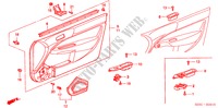TUERVERKLEIDUNG(LH) für Honda CIVIC 1.4I 3 Türen 5 gang-Schaltgetriebe 2000