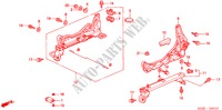 VORNE SITZKOMPONENTEN (L.) (1) für Honda CIVIC 1.5I 3 Türen 4 gang automatikgetriebe 2000