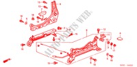 VORNE SITZKOMPONENTEN (R.) (1) für Honda CIVIC 1.4I 3 Türen 4 gang automatikgetriebe 2000
