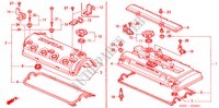 ZYLINDERKOPFDECKEL für Honda CIVIC 1.5I 3 Türen 4 gang automatikgetriebe 2000