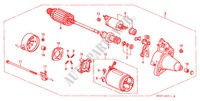 ANLASSER(DENSO) für Honda CIVIC 1.4IS 4 Türen 5 gang-Schaltgetriebe 2000