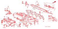 ANSAUGKRUEMMER (DOHC VTEC) für Honda CIVIC 1.6VTI 4 Türen 5 gang-Schaltgetriebe 1999