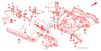 ANSAUGKRUEMMER(SOHC) für Honda CIVIC 1.4IS 4 Türen 4 gang automatikgetriebe 1998