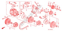 KLIMAANLAGE (KOMPRESSOR)(DENSO) für Honda CIVIC 1.6VTI 4 Türen 5 gang-Schaltgetriebe 1999