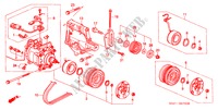 KLIMAANLAGE (KOMPRESSOR)(HADSYS) für Honda CIVIC 1.4IS 4 Türen 5 gang-Schaltgetriebe 2000