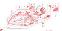 SCHEINWERFER für Honda CIVIC 1.6VTI 4 Türen 5 gang-Schaltgetriebe 1999