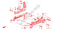 VORNE SITZKOMPONENTEN(2)(R.) für Honda CIVIC 1.6VTI 4 Türen 5 gang-Schaltgetriebe 1996