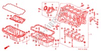 ZYLINDERBLOCK/OELWANNE (SOHC/SOHC VTEC) für Honda CIVIC 1.4IS 4 Türen 5 gang-Schaltgetriebe 1996