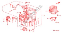 HEIZGEBLAESE für Honda ODYSSEY EXI 5 Türen 4 gang automatikgetriebe 2001