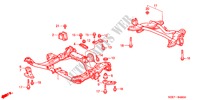 HINTERER TRAEGER/QUERTRAEGER für Honda ODYSSEY EXL 5 Türen 5 gang automatikgetriebe 2004