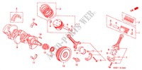 KOLBEN/KURBELWELLE für Honda ODYSSEY EXI 5 Türen 4 gang automatikgetriebe 2000
