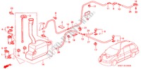 WINDSCHUTZSCHEIBENWASCHER für Honda ODYSSEY EXI 5 Türen 4 gang automatikgetriebe 2000