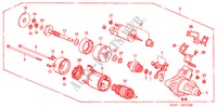 ANLASSER(DENSO) für Honda CR-V BASE 5 Türen 4 gang automatikgetriebe 2000