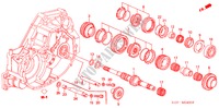 HAUPTWELLE für Honda CR-V BASE 5 Türen 5 gang-Schaltgetriebe 2000