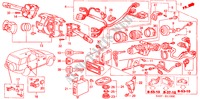 KOMBISCHALTER(LH) für Honda CR-V BASE 5 Türen 4 gang automatikgetriebe 2000