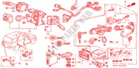 KOMBISCHALTER(RH) für Honda CR-V RVI 5 Türen 4 gang automatikgetriebe 1998