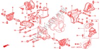 MOTORBEFESTIGUNGEN(MT) für Honda CR-V RVI         NORWAY 5 Türen 5 gang-Schaltgetriebe 2000
