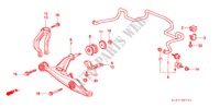 STABILISATOR, VORNE/ UNTERER ARM, VORNE für Honda CR-V BASE 5 Türen 4 gang automatikgetriebe 2000