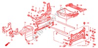 VORNE SITZKOMPONENTEN (R.) ('97) für Honda CR-V RVI 5 Türen 4 gang automatikgetriebe 1997