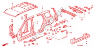 AUSSENBLECHE für Honda CR-V RVSI 5 Türen 5 gang-Schaltgetriebe 2001