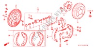 HINTERRADBREMSE für Honda CR-V RVSI 5 Türen 4 gang automatikgetriebe 2001
