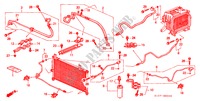 KLIMAANLAGE (SCHLAEUCHE/LEITUNGEN)(LH) für Honda CR-V RVSI 5 Türen 4 gang automatikgetriebe 2001