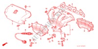 AUSPUFFKRUEMMER(2.0L) für Honda ACCORD 2.0ILS 4 Türen 5 gang-Schaltgetriebe 1999