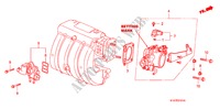 DROSSELKLAPPENGEHAEUSE(1.8L/2.0L) für Honda ACCORD 2.0ILS 4 Türen 5 gang-Schaltgetriebe 1999