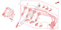 HOCHSPANNUNGSKABEL/STOEPSEL (1.8L/2.0L/2.2L) für Honda ACCORD TYPE R 4 Türen 5 gang-Schaltgetriebe 1999