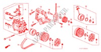 KLIMAANLAGE (KOMPRESSOR) (1.6L) für Honda ACCORD 1.6ILS 4 Türen 5 gang-Schaltgetriebe 1999