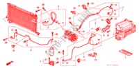 KLIMAANLAGE (SCHLAEUCHE/LEITUNGEN)(RH) für Honda ACCORD 2.0IES 4 Türen 4 gang automatikgetriebe 1999