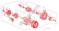 LICHTMASCHINE(BOSCH) für Honda ACCORD 1.6IS 4 Türen 5 gang-Schaltgetriebe 1999