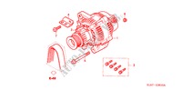LICHTMASCHINE(DIESEL) für Honda ACCORD 2.0ITD 4 Türen 5 gang-Schaltgetriebe 1999