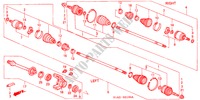 ANTRIEBSWELLE, VORNE/ HALBWELLE für Honda ACCORD 2.0ILS 4 Türen 5 gang-Schaltgetriebe 2000