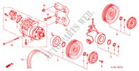 KLIMAANLAGE (KOMPRESSOR) (2) für Honda ACCORD 1.8IES 4 Türen 5 gang-Schaltgetriebe 2000